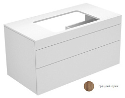 Модуль под раковину Edition 400 105х53,5х54,6 см, грецкий орех, для раковины 60см, система push-to-open, Keuco 31572680000 Keuco