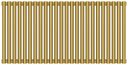 Отопительный дизайн-радиатор Эстет 108х50 см, 24 секции, двухрядный коаксиальный, золото, Сунержа 03-0332-5024 Сунержа