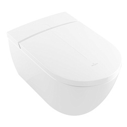 Viclean подвесной унитаз-биде, безободковый, с сиденьем CeramicPlus, Villeroy&Boch V0E200R1 Villeroy&Boch