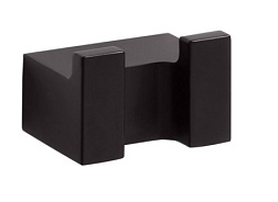 Крючок Nero двойной, двойной, цвет черный, Bemeta 135006230 Bemeta