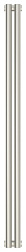 Отопительный дизайн-радиатор Эстет 9х120 см, 2 секции, двухрядный глухой, Сунержа 00-0302-1202 Сунержа