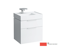 Модуль под раковину Kartell by laufen 59,5х45,5х61,5 см, глянцевый оранжевый, 2 ящика, раковина слева, Laufen 4.0755.2.033.635.1 Laufen