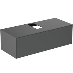 Модуль под раковину Conca 120х50,5х37 см, антрацит матовый, система push-to-open, Ideal Standard T3931Y2 Ideal Standard