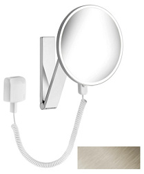 Настенное косметическое зеркало для ванной iLook_move 1 цвет подсветки, никель, с подсветкой, Keuco 17612059001 Keuco