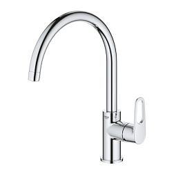 Смеситель для кухни BauFlow ручка-петля, поворотный излив, Grohe 31538001 Grohe