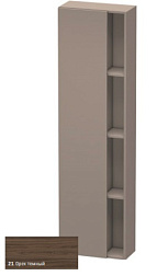 Шкаф-колонна DuraStyle 50х24х180 см, корпус-базальт матовый, фронт-орех темный, левый, подвесной монтаж, Duravit DS1248L2143 Duravit