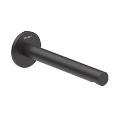 Излив Circle матовый, длина излива 20см, чёрный цвет, неповоротный, Duravit CE5240010C46 Duravit