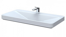 Накладная раковина Sg 90х47х13,3 см, с покрытием cefiontect, санфарфор, с отв. под смеситель, TOTO LW172YBT1 TOTO
