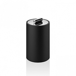 Стакан Black stone черный матовый, хром, с крышкой, 13 см, Decor Walther 0971364 Decor Walther