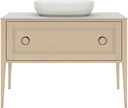 Модуль под раковину Plaza 120х46,6х81 см, капучино, матовое покрытие, Kerama Marazzi PL.CN.120.1+1\CAP.M Kerama Marazzi