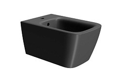 Биде Nubes 35х55 см, черный матовый, подвесное, без крышки, GSI 9665FR2126 GSI