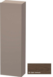 Шкаф-колонна DuraStyle 40х24х140 см, фронт - орех темный, корпус -  базальт матовый, правый, подвесной монтаж, Duravit DS1218R2143 Duravit