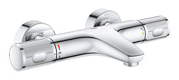 Настенный смеситель Grohtherm 1000 Performance хром, неповоротный излив, с выходом на душ (без лейки), термостат, Grohe 34830000 Grohe