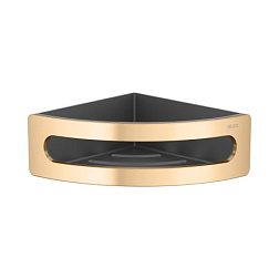 Полочка для душа Elegance цвет brushed brass/anthracite, угловой монтаж, Keuco 11657250001 Keuco