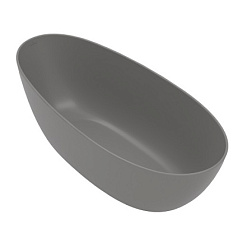 Квариловая ванна Antao 170х75 см, серая матовая, овальная, Villeroy&Boch UBQ170TAO7V-3S Villeroy&Boch