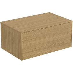 Модуль под раковину Conca 80х50,5х37 см, без выреза в столешнице, светлый дуб, система push-to-open, Ideal Standard T4312Y6 Ideal Standard