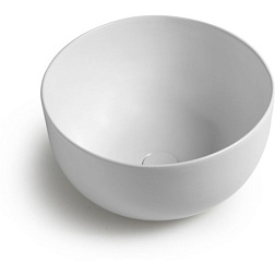 Накладная раковина Dome 44,5х44,5х24 см, санфарфор, White Ceramic W030701 White Ceramic