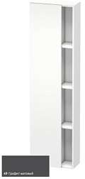 Шкаф-колонна DuraStyle 50х24х180 см, корпус-белый матовый, фронт-графит матовый, левый, подвесной монтаж, Duravit DS1248L4918 Duravit