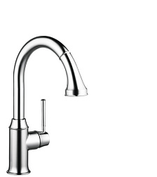 Смеситель для кухни с выдвижной лейкой Talis Classic высота излива 23,8 см, поворотный излив, Hansgrohe 14863000 Hansgrohe