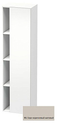 Шкаф-колонна DuraStyle 50х36х180 см, корпус-белый матовый, фронт-серо-коричневый, правый, подвесной монтаж, Duravit DS1249R9118 Duravit