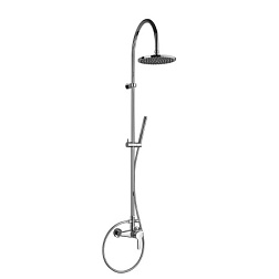 Душевая система без излива Arena 1 режим, 20 см, round, верхний душ, с лейкой, Paini 92CR6891P1 Paini