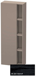 Шкаф-колонна DuraStyle 50х24х140 см, корпус-базальт матовый, фронт-дуб чёрный, левый, подвесной монтаж, Duravit DS1238L1643 Duravit