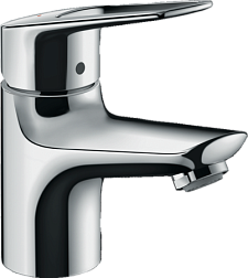 Смеситель для умывальника Novus Loop неповоротный излив, с донным клапаном, Hansgrohe 71080000 Hansgrohe
