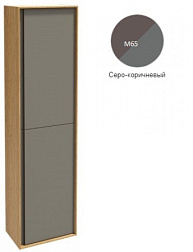 Шкаф-колонна Rythmik pure 40х25х150 см, серо-коричневый матовый, 4 съемные полки, 1 фиксированная полочка, 2 дверцы, левый, подвесной монтаж, Jacob Delafon EB1774G-M65 Jacob Delafon
