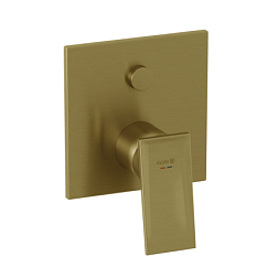 Лицевая часть встраиваемого смесителя Decus брашированное, 2 функции, золото, Kludi 54759N075 Kludi