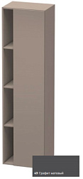Шкаф-колонна DuraStyle 50х36х180 см, корпус-базальт матовый, фронт-графит матовый, правый, подвесной монтаж, Duravit DS1249R4943 Duravit
