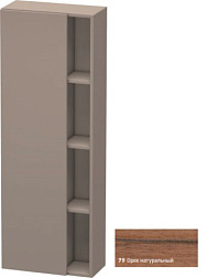 Шкаф-колонна DuraStyle 50х24х140 см, корпус-базальт матовый, фронт-орех натуральный, левый, подвесной монтаж, Duravit DS1238L7943 Duravit