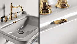 Заглушка для перелива Waldorf цвет золото, Kerasan 811391oro Kerasan