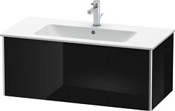 Модуль под раковину XSquare 101х47,8х40 см, чёрный глянцевый, система push-to-open, Duravit XS407304040 Duravit
