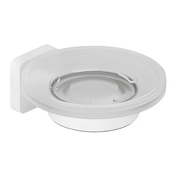 Настенная мыльница Vela S матовый, цвет белый, с держателем, Kludi 2598553 Kludi