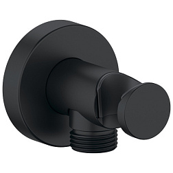 Шланговое подключение матовый, чёрный цвет, с держателем, Duravit UV0630009046 Duravit