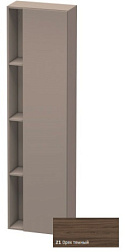 Шкаф-колонна DuraStyle 50х24х180 см, корпус-базальт матовый, фронт-орех темный, правый, подвесной монтаж, Duravit DS1248R2143 Duravit