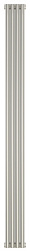 Отопительный дизайн-радиатор Эстет 18х180 см, 4 секции, белый, двухрядный глухой, Сунержа 12-0302-1804 Сунержа
