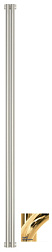 Отопительный дизайн-радиатор Эстет 9х180 см, 2 секции, золото, однорядный коаксиальный, Сунержа 03-0331-1802 Сунержа