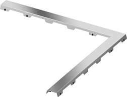 Решетка для дренажного желоба TECEdrainline 120 см, угловая, глянец, steel 2, нержавеющая сталь, TECE 611282 TECE