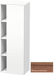Шкаф-колонна DuraStyle 50х36х140 см, корпус-белый матовый, фронт-орех натуральный, правый, подвесной монтаж, Duravit DS1239R7918 Duravit