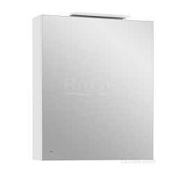 Зеркало Oleta 60х70 см, белый матовый, правый, с подсветкой, Roca 857646501 Roca