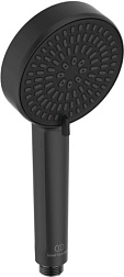 Душевая лейка Alu + матовя, Ø100мм, 2 режима ручной лейки, чёрный цвет, без шланга, Ideal Standard BD580XG Ideal Standard