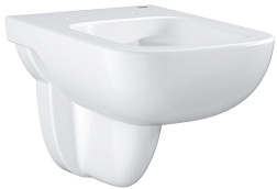 Подвесной унитаз BauEdge 36,8х53,1 см, безободковый, без сиденья, Grohe 39809000 Grohe