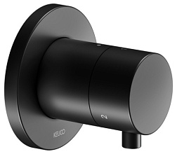 Лицевая часть встраиваемого переключателя IXMO матовый, round, рукоятка Comfort, 3 функции, чёрный цвет, Keuco 59548371001 Keuco