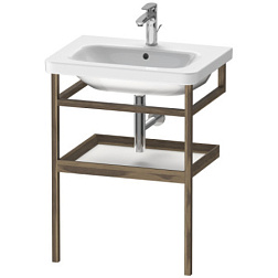 Консоль для раковины DuraStyle 59х44х80,5 см, чёрный орех / белый матовый, Duravit DS988101877 Duravit