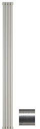Отопительный дизайн-радиатор Эстет 18х180 см, 4 секции, сатин, однорядный коаксиальный, Сунержа 071-0331-1804 Сунержа