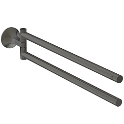 Рожковый полотенцедержатель La Dolce Vita 45 см, двойной, графит, поворотный, Ideal Standard T5505A5 Ideal Standard