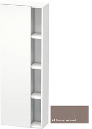 Шкаф-колонна DuraStyle 50х24х140 см, корпус-белый матовый, фронт-базальт матовый, левый, подвесной монтаж, Duravit DS1238L4318 Duravit