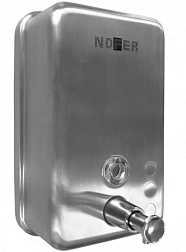 Настенный дозатор Inox с резервуаром из abs, 1200 мл, матовый, хром, с держателем, Nofer 03041.S Nofer