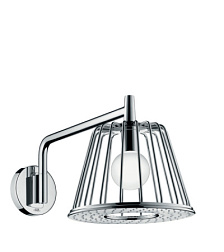 Лейка верхнего душа AX Nendo LampShowe со встроенным освещением, 28 см, round, с держателем, Hansgrohe 26031000 Hansgrohe